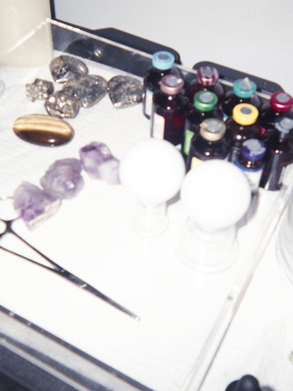 Dianna Cohen's wellness products sitting in a container on a table