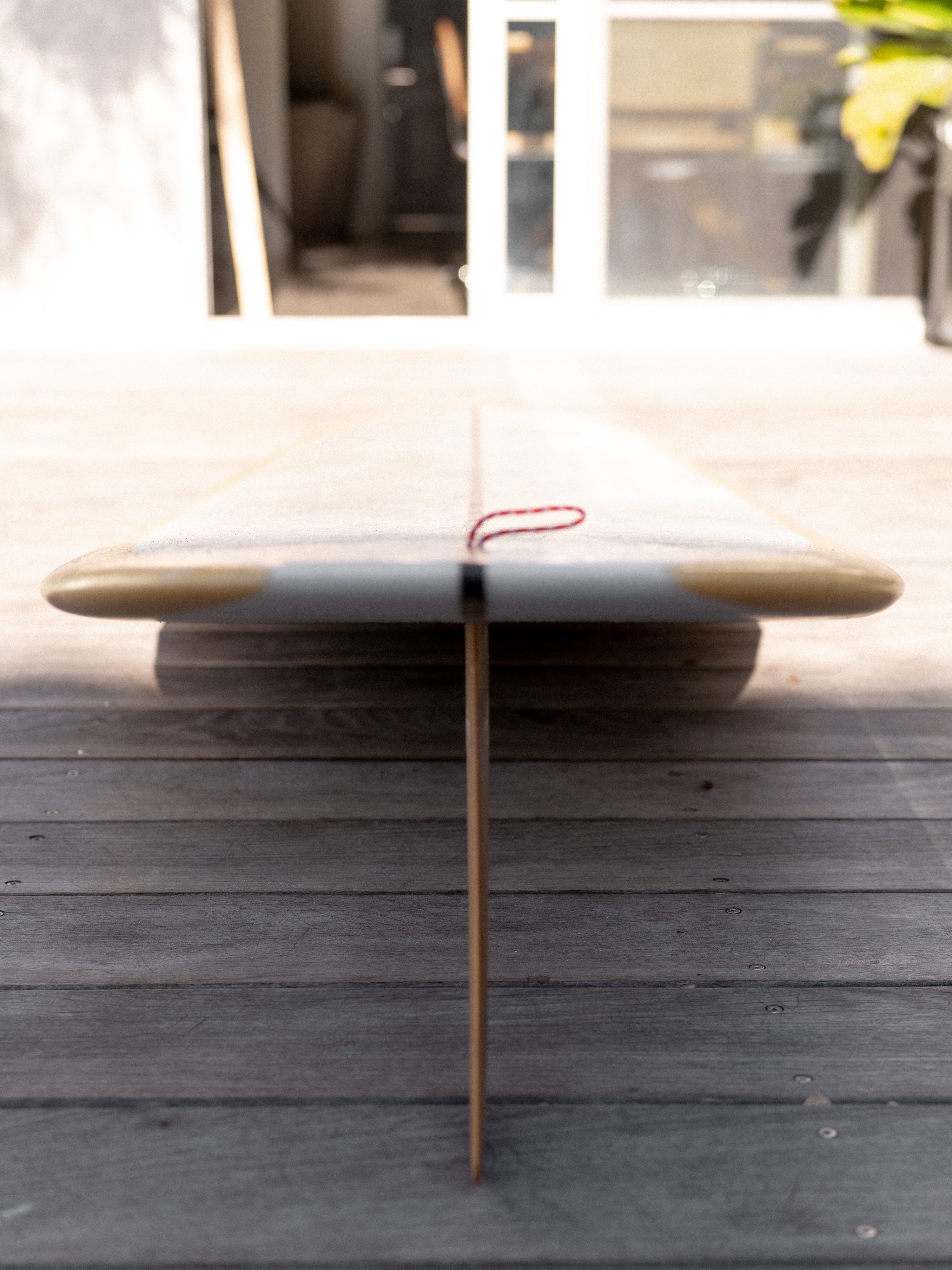 Fashion and beauty journalist, and founder of Herbs for Relaxation, Sue Williamson's surfboard