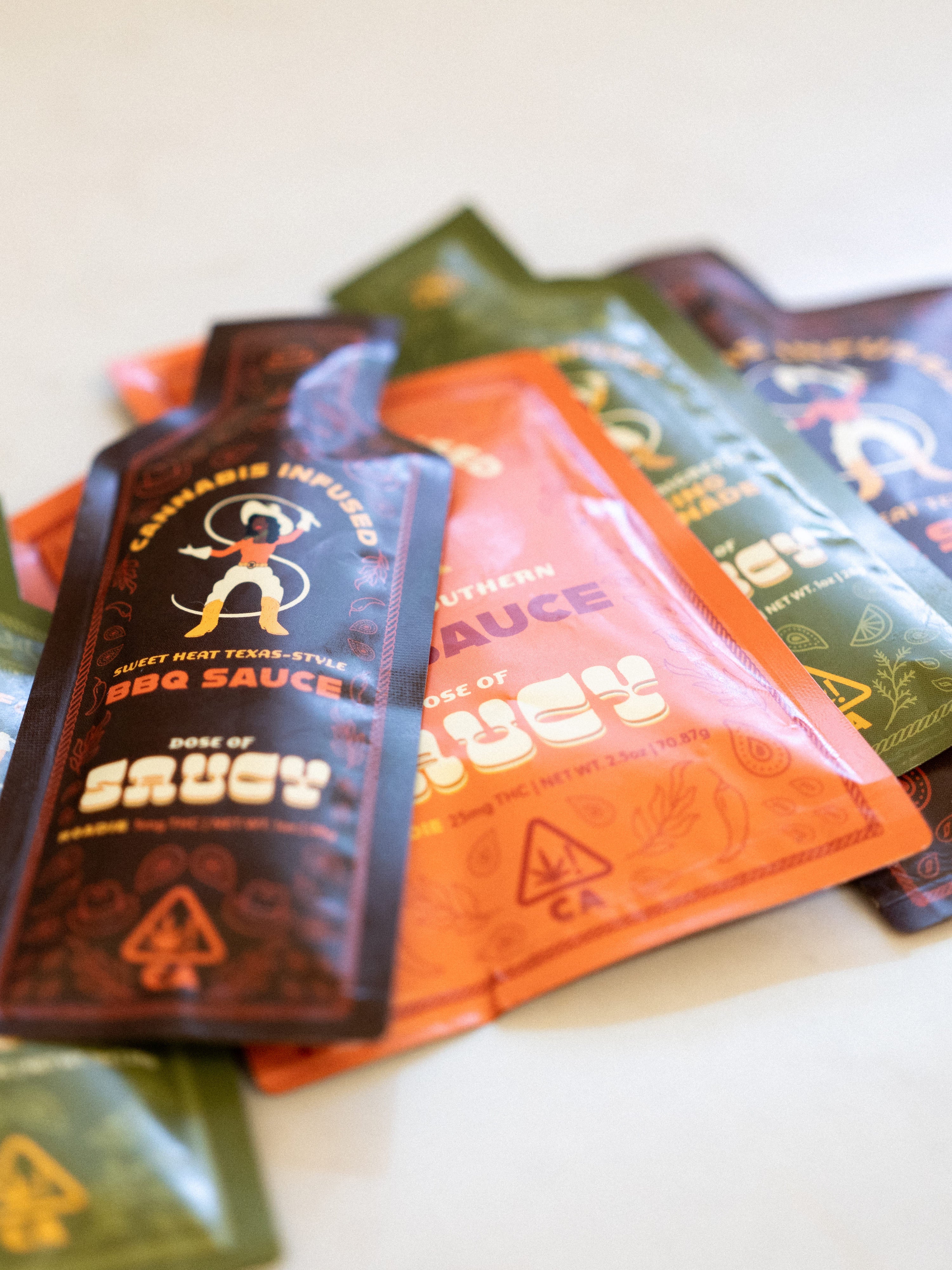 Saucy Brand BBQ sauce packets