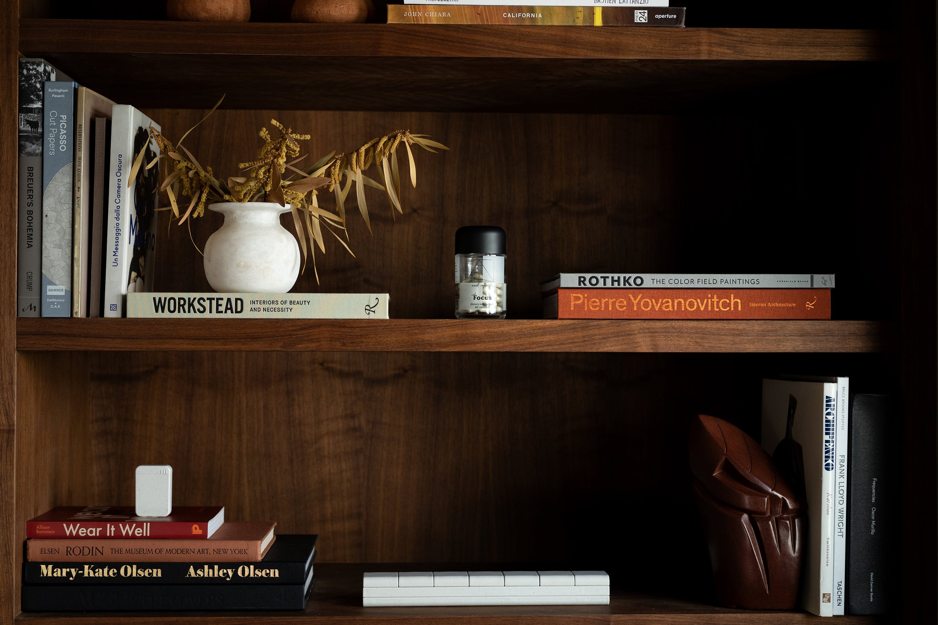 And Repeat AndFocus Focus Supplement bottle displayed on a shelf, supports mental health, cognitive function, and focus.