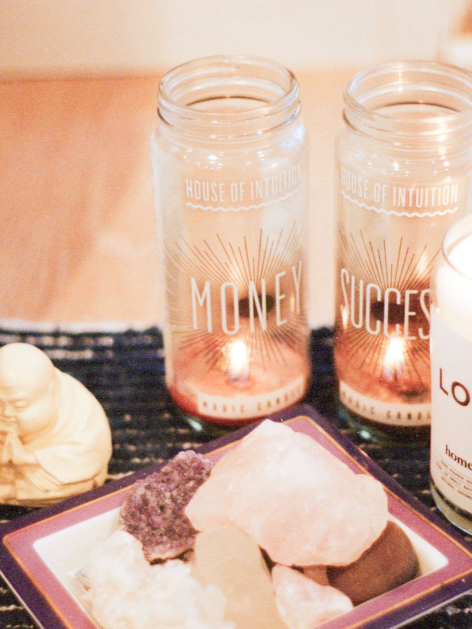 Celebrity makeup artist Jamie Greenberg's crystals and candles