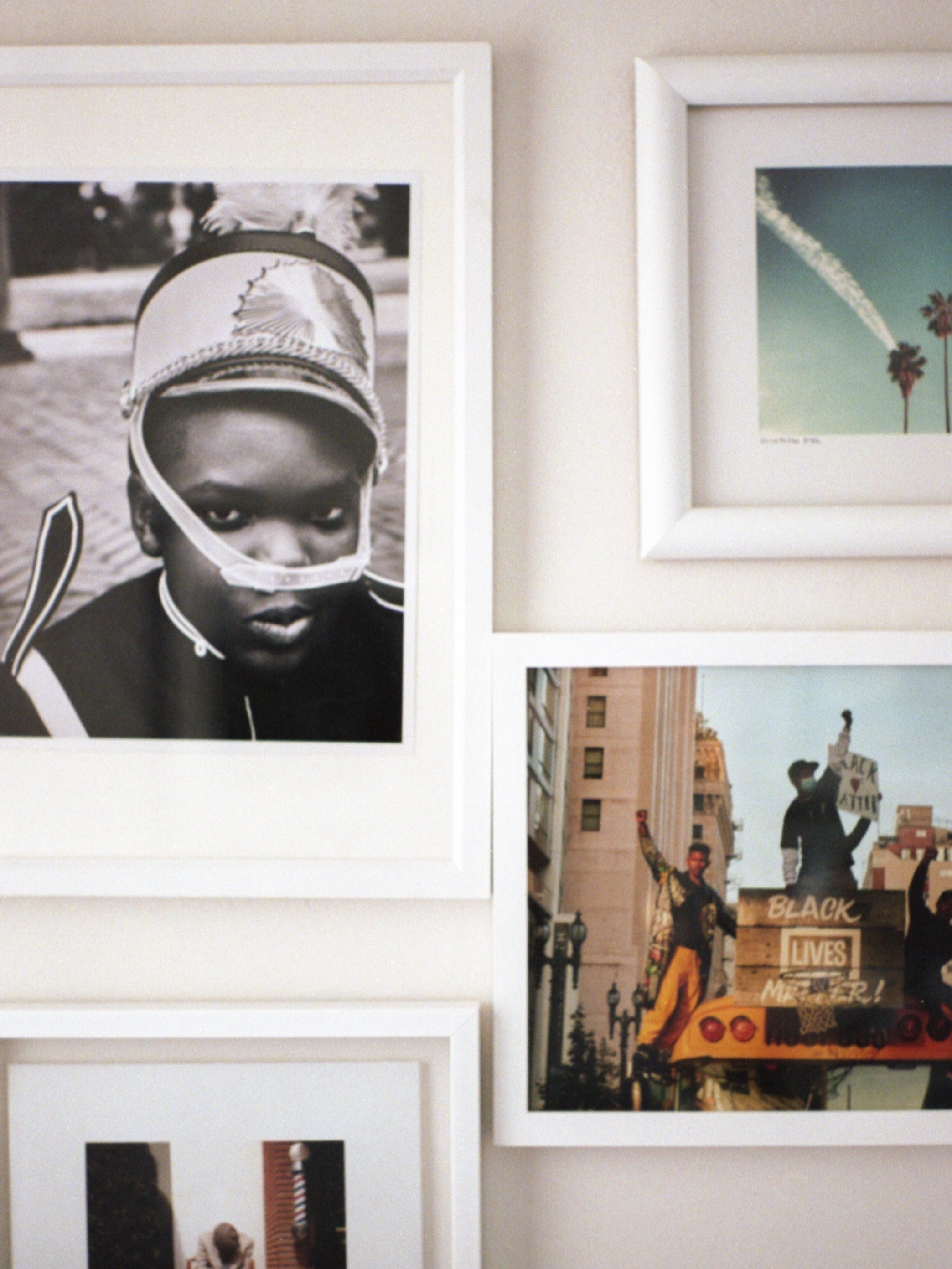 Jamie Greenberg's framed photographs
